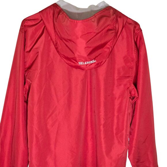 Nike Oklahoma Sooners Ncaa OU Hooded 1/4 Zip Windbreaker Womens Large - Picture 5 of 8
